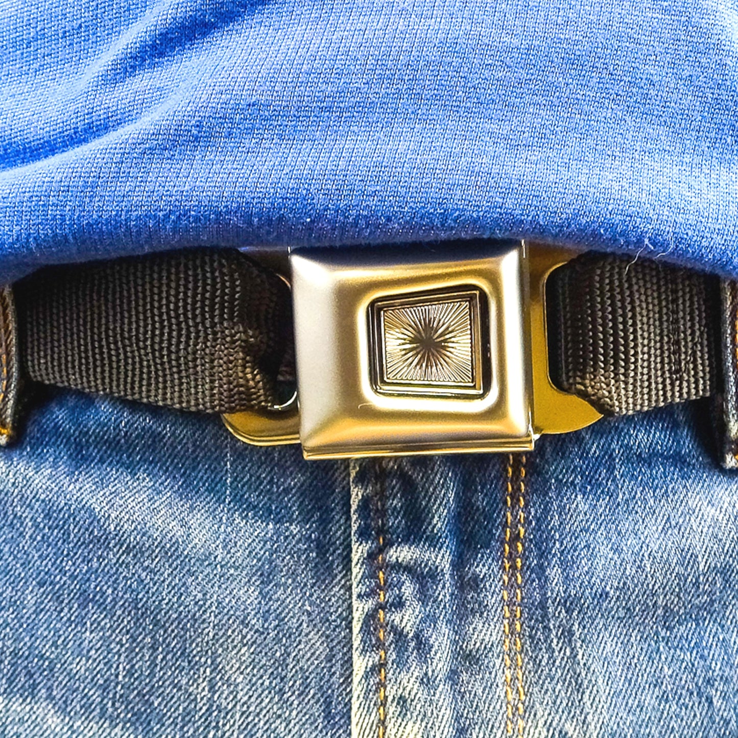 Vintage "Starburst" Seatbelt Belt