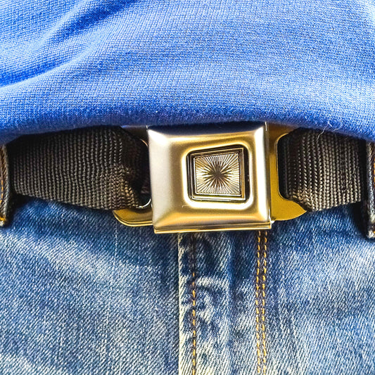 Vintage Seatbelt Belt - Starburst Edition