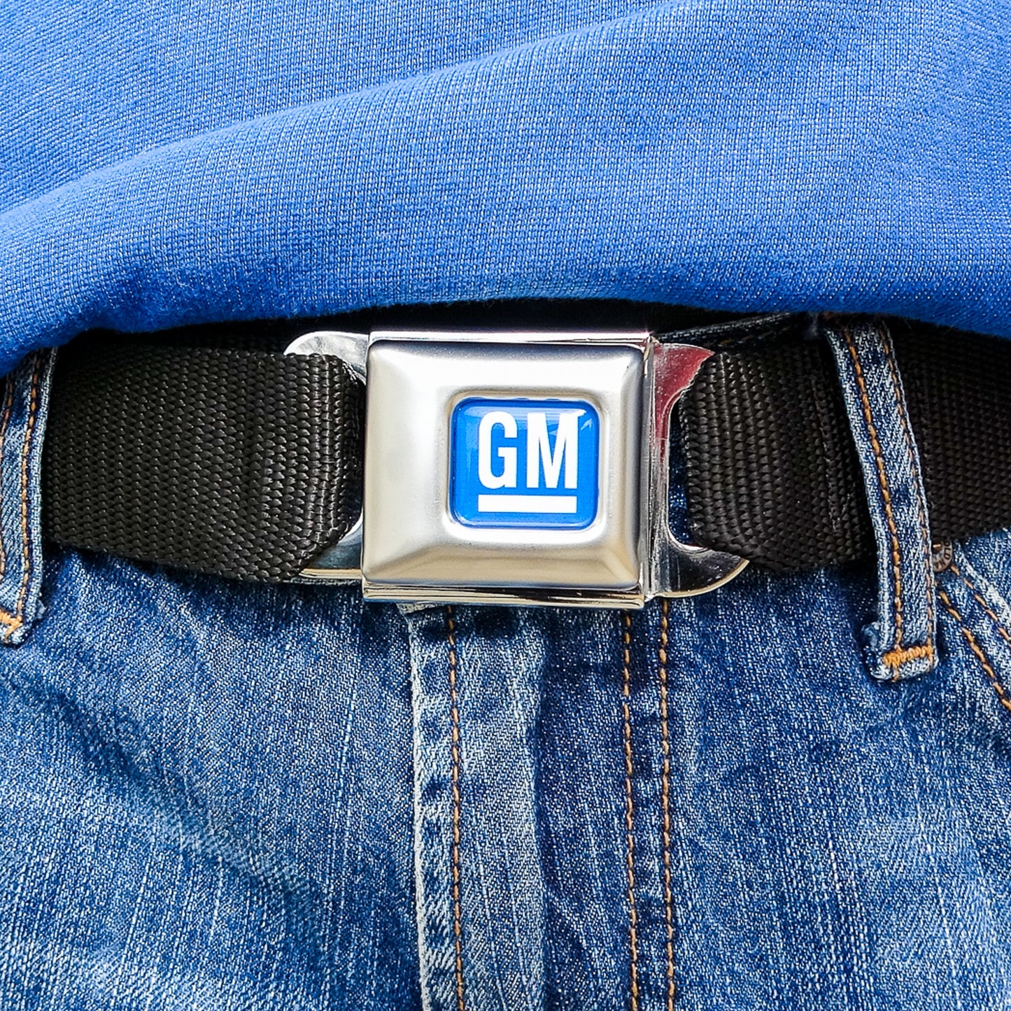 Blue GM Seatbelt Belt