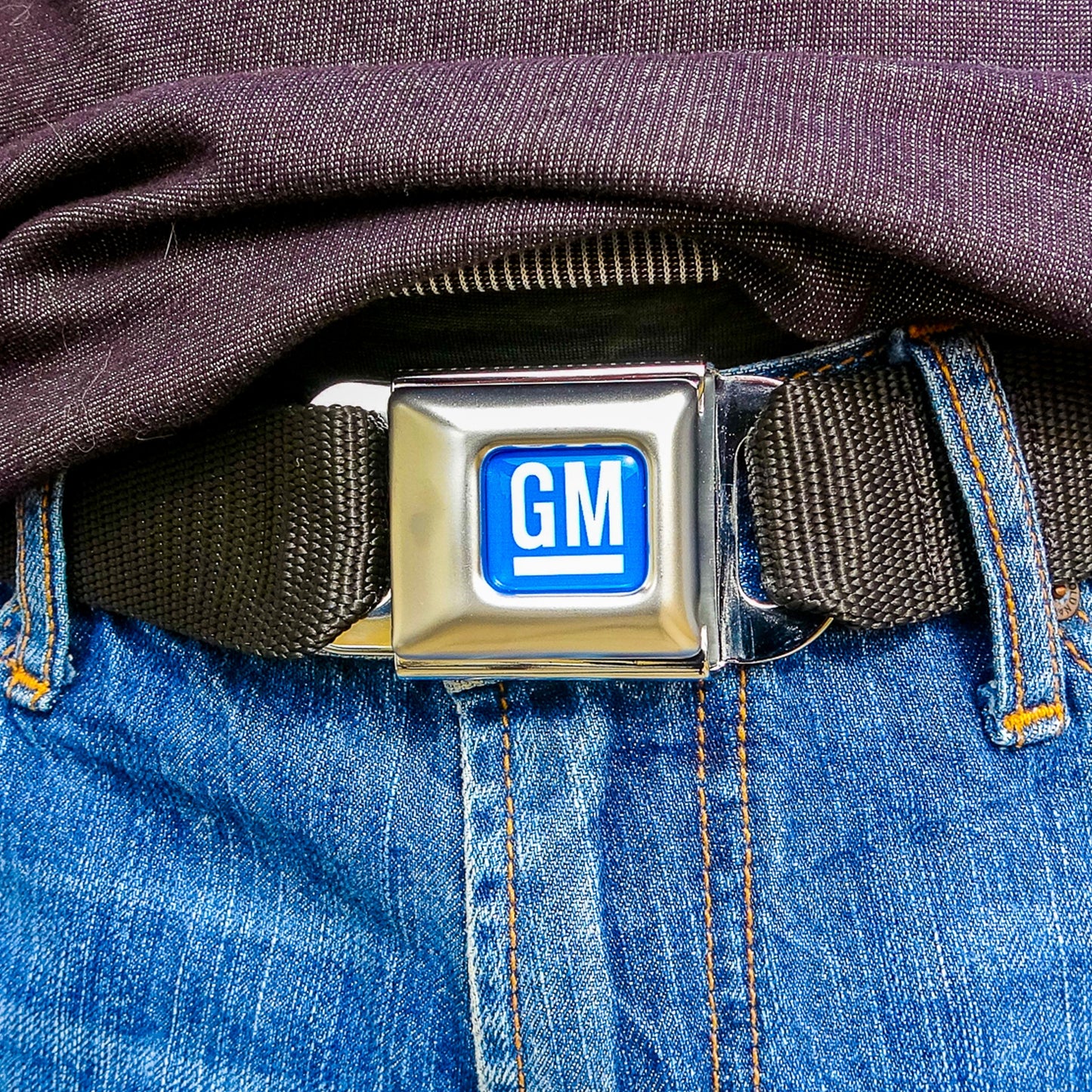Blue GM Seatbelt Belt