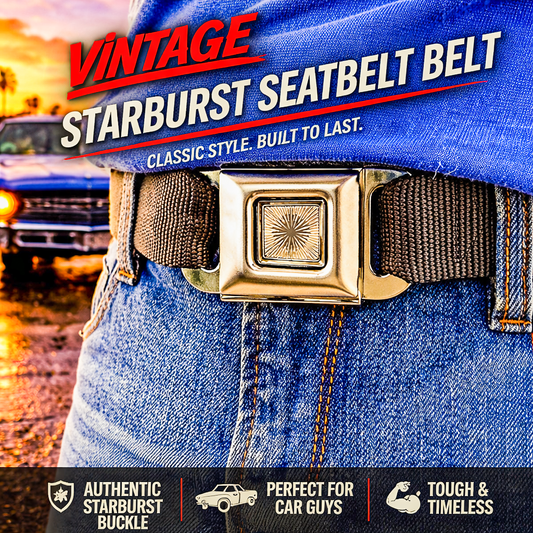 Vintage "Starburst" Seatbelt Belt