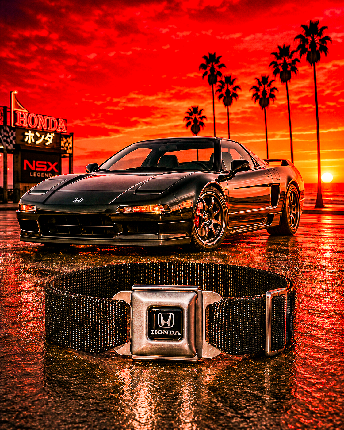 Vintage Honda Seatbelt Belt