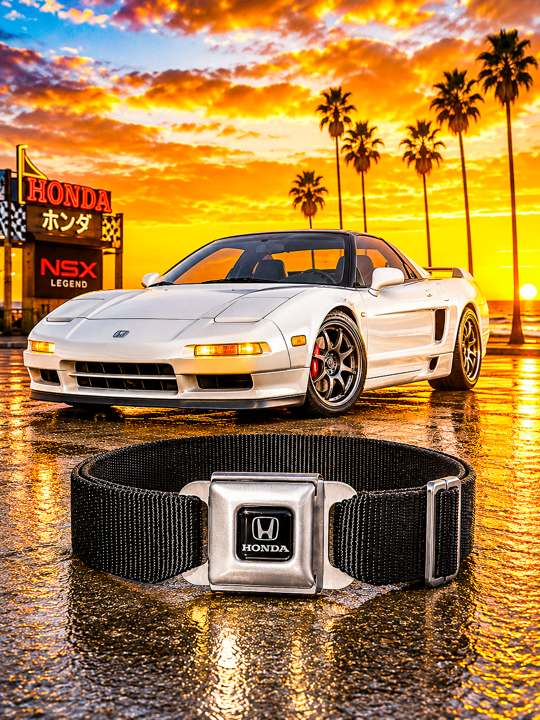 Vintage Honda Seatbelt Belt